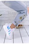Milo Beyaz Hologram Bağcık Detaylı Kadın Spor Ayakkabı