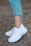 Armenno File Detay Beyaz Kadın Spor Ayakkabı  