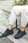Sigma Mat Deri Siyah S.T Bağıcıklı Kadın Spor Ayakkabı